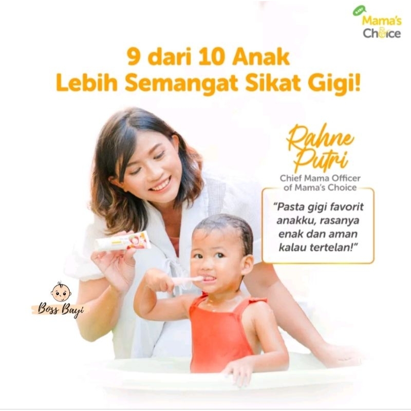 MAMA'S CHOICE - Baby &amp; Kids Toothpaste 45gr / Pasta Gigi Bayi Anak