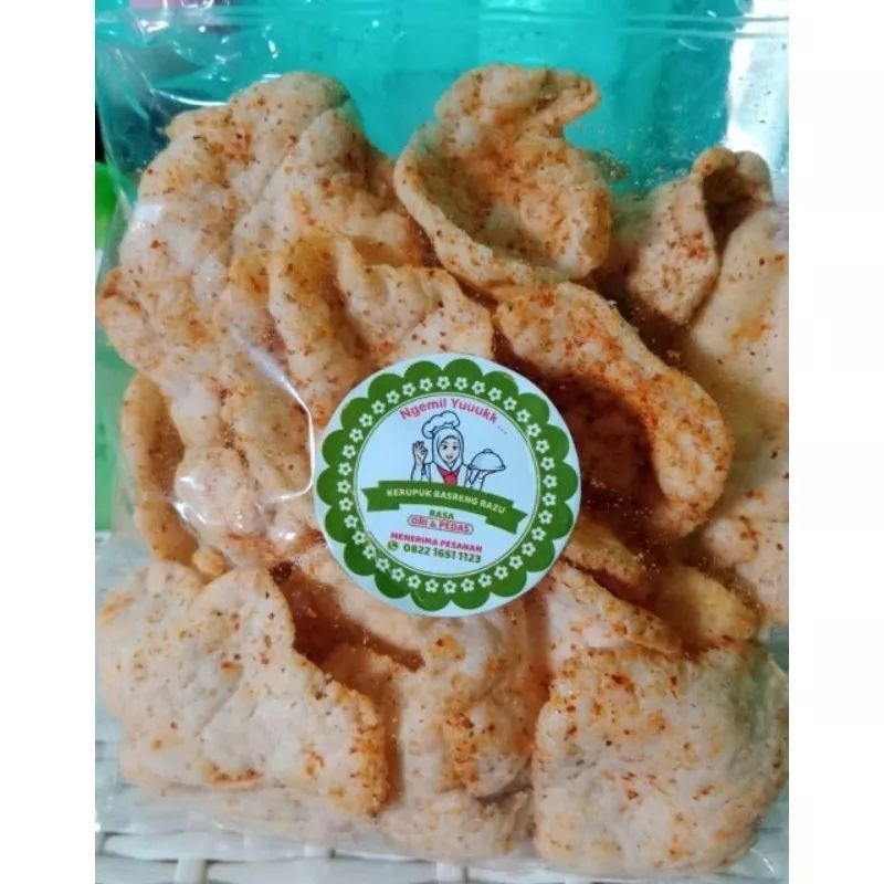 

krupuk basreng renyah,kripik basreng enak,basreng pedah,basreng ori