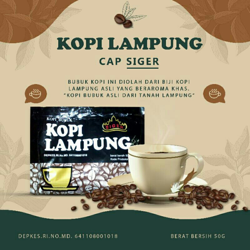 

Kopi Bubuk Khas Lampung Cap "Siger