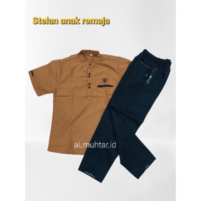 Setelan Anak Remaja Kurta dan celana cinos // kurta anak setelan