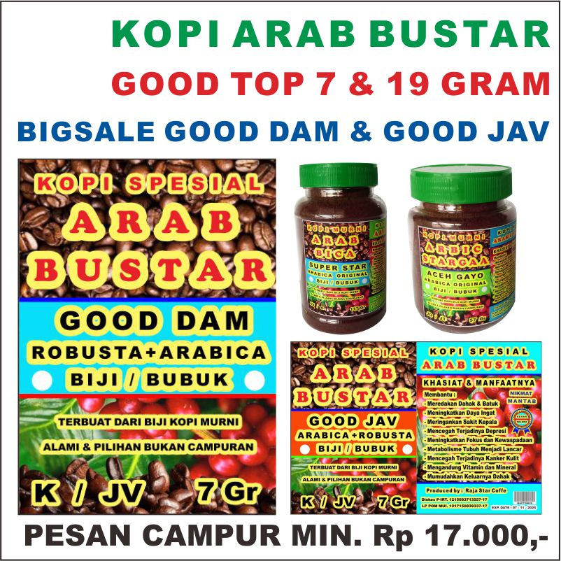 

KOPI ARAB BUSTAR GOOD DAM BIGSALE KOPI SPECIAL ROBUSTA + ARABICA TERBUAT DARI BIJI KOPI MURNI ALAMI & PILIHAN BUKAN CAMPURAN KOPI ARABBUSTAR GOOD TOP GOOD JAV ABC TORABIKA LUWAK WHITE COFFE GOOD DAY ENERGEN CAPUCINO ANNUR KARANGAYU TOKO 827 ARABUSTAR