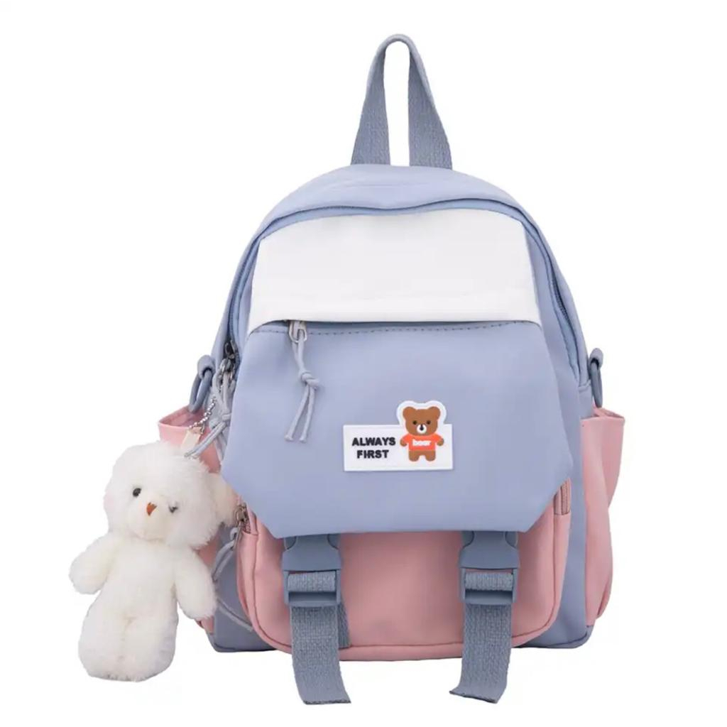 Tas Ransel Sekolah Wanita Terbaru 2023 / Ransel Sekolah Ala Korean Style / Tas Ransel Kecil Imut Ter