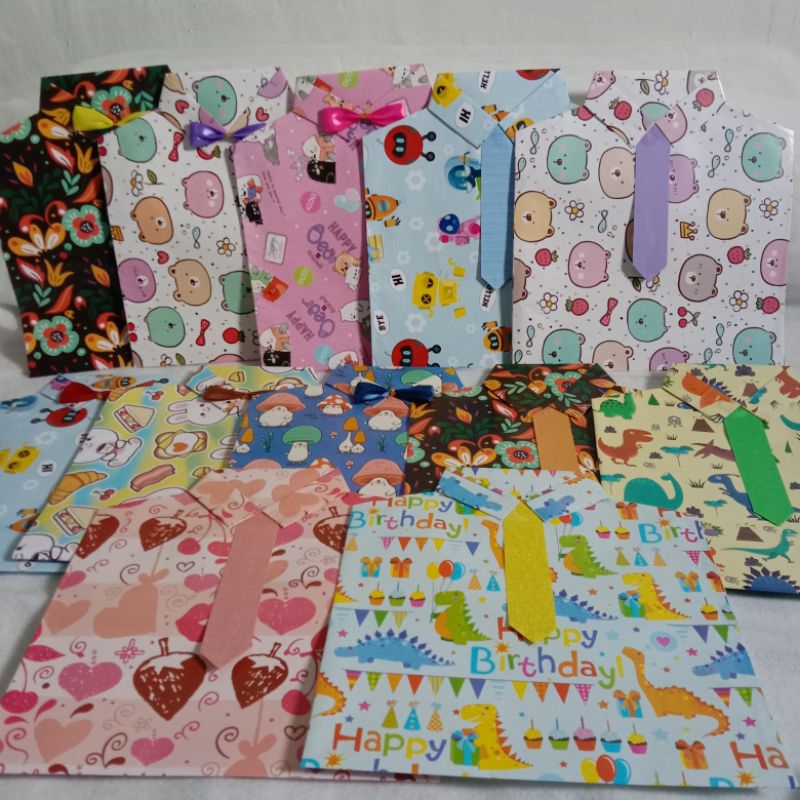

bungkus kado instan kemeja isi 6pcs/kantong kado siap pakai/kertas kado instan/papper bag