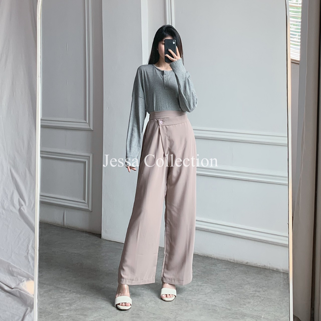 Premium Floya Plain Pants VN