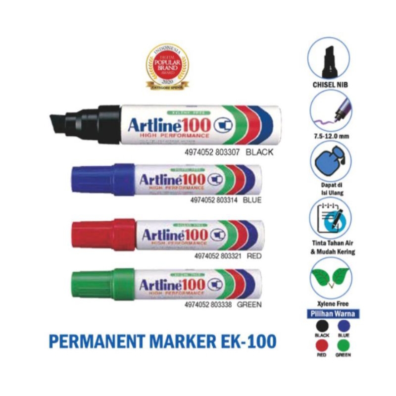 

Permanent Marker Artline EK-100