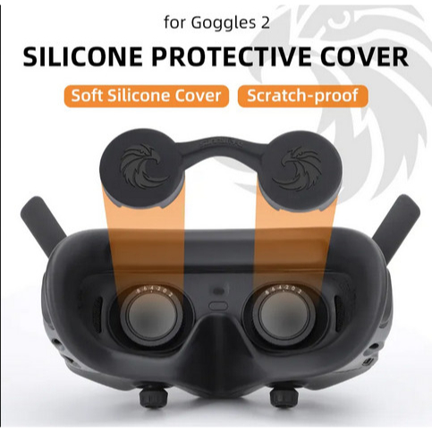 Sunnylife Lens Cover Dustproof VR Lens Silicone DJI Avata Goggles 2