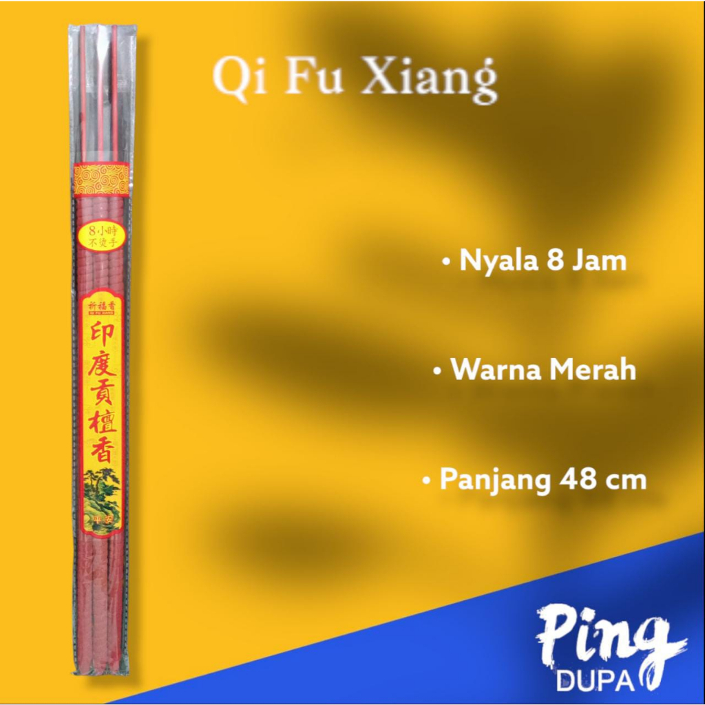 Dupa Cendana Jumbo 8 Jam Kebahagiaan XIng Fu Isi 3 Batang