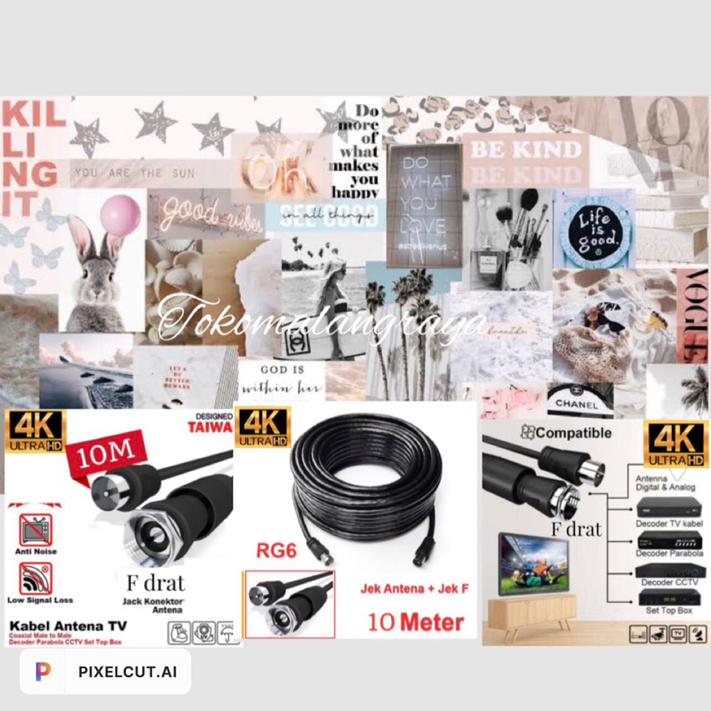 kabel antena tv/kabel antena digital/kabel antena tv 10 meter