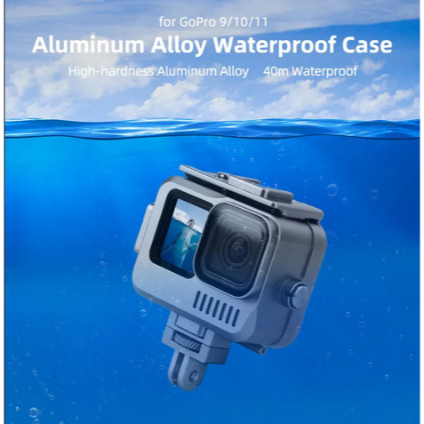 Sunnylife 40m Waterproof Case Aluminum Alloy Gopro Hero 11 / 10 / 9