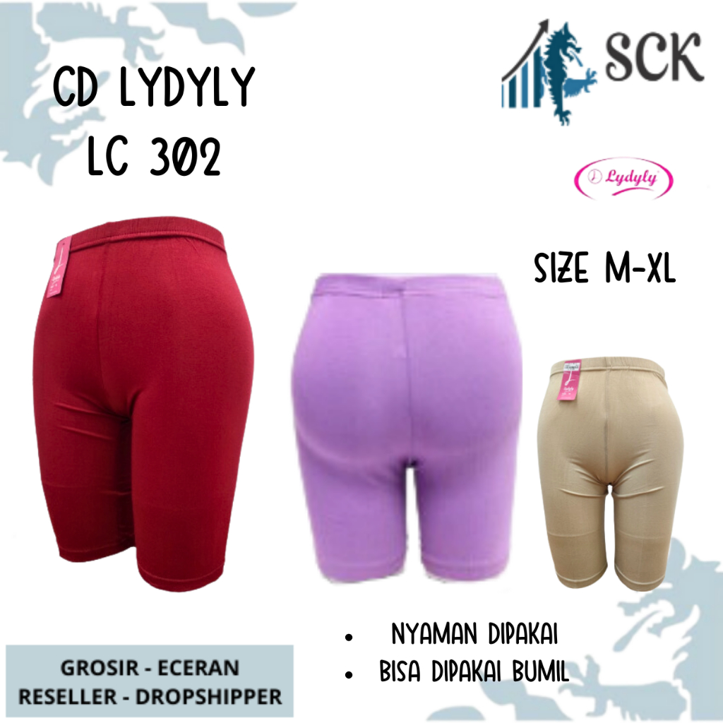 Celana Lydyly Hamil Street 302 Halus Premium | Celana Strit Lydily LD 302 | Short Lydyly LD302 | CD Lydyly Wanita