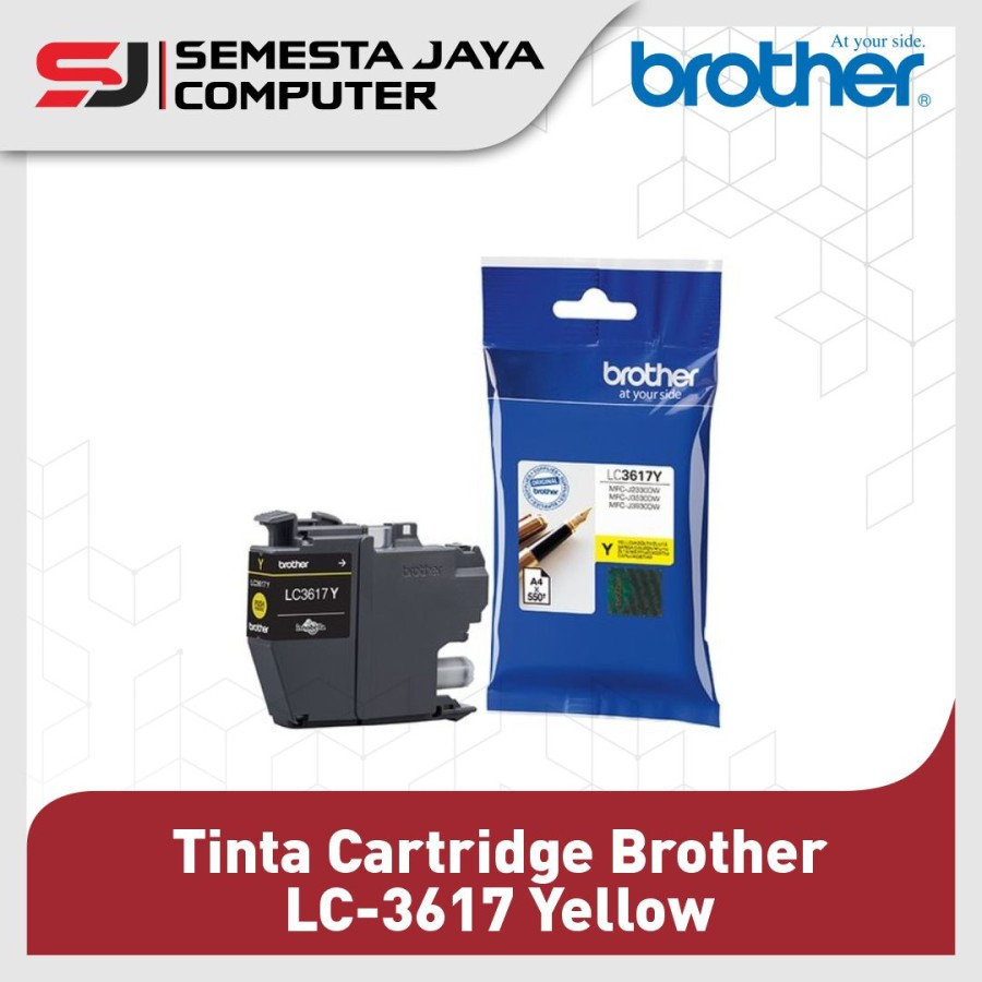 Tinta Catridge Brother Original MFC-J350DW | LC-3617 Yellow ORI