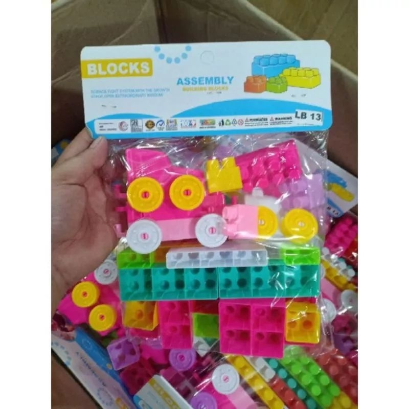 JOFESTORE88 X FerenHongXia MAINAN ANAK EDUKASI LEGO BLOCK BESAR BLOCK KRETA