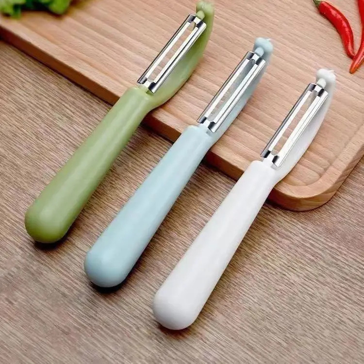 Peeler 2 in 1 / Fruit peeler / Alat kupas kulit buah dan sayur / Pengupas kulit buah / Pengupas kentang / Peeler Pengupas Buah Kentang Wortel Fruit Slicer Pisau Kupas Bahan Stainless Steel Murah Import