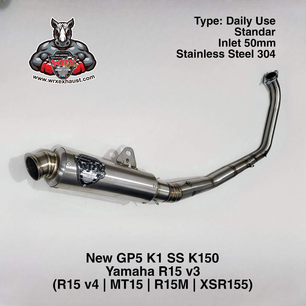 Knalpot WRX New GP5 SS K150 R15 V3