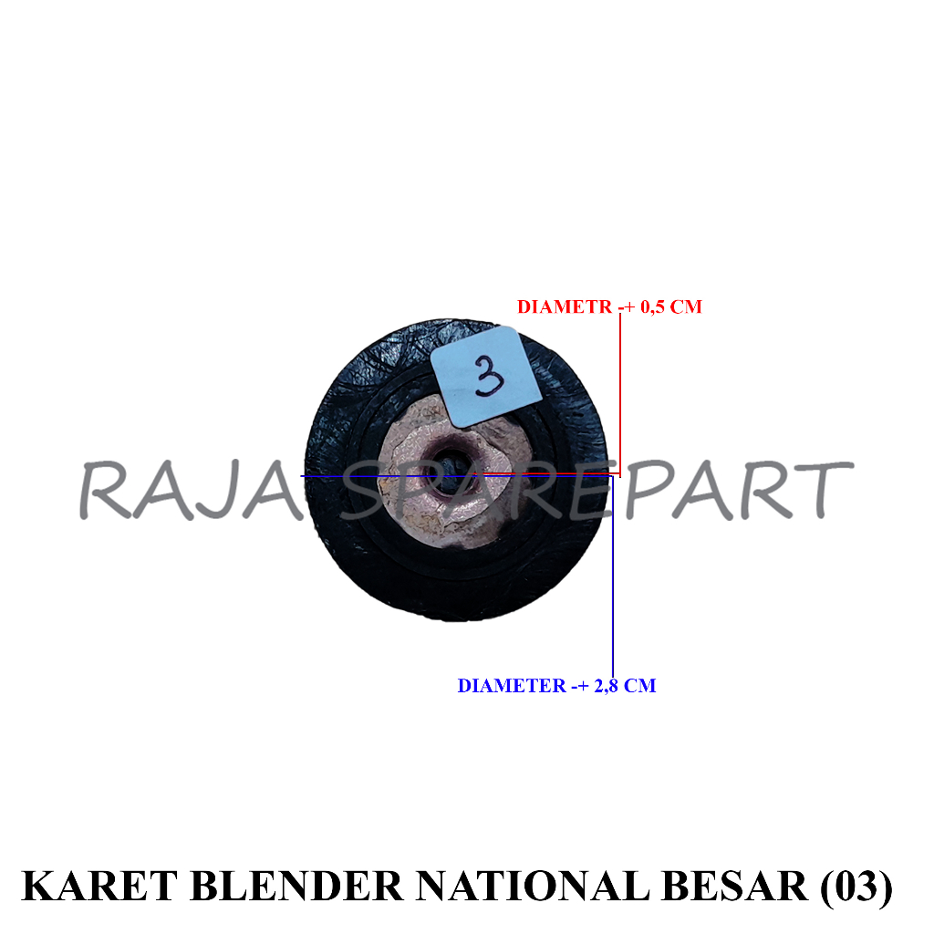 KARET BLENDER / GIGI KARET BLENDER NASIONAL BESAR (KB03)