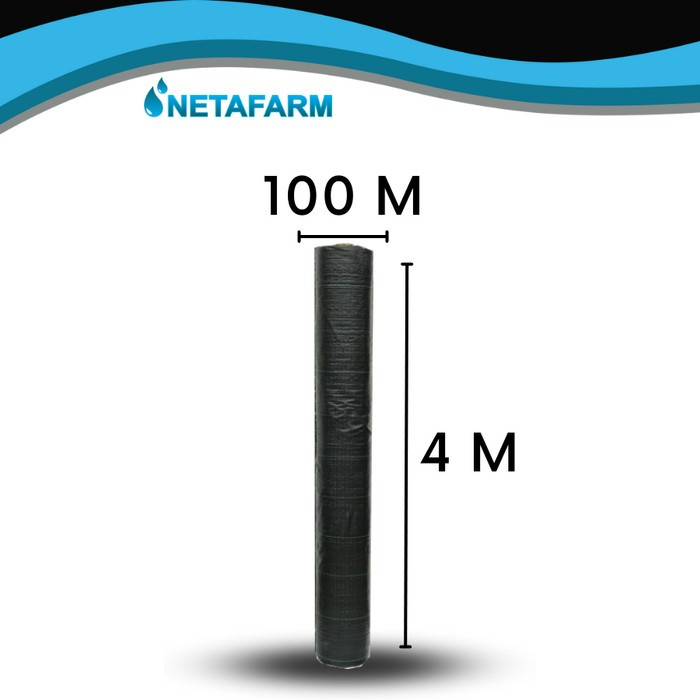 Weedmat NOGULMA Geotextile Mulsa Gulma Hitam 100 GSM 4x100m - Roll