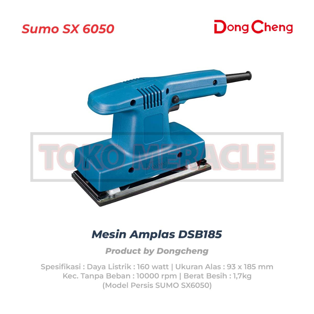 Dongcheng Mesin Amplas DSB185 - Amplas Persegi Panjang SUMO SX6050 Orbital Sander