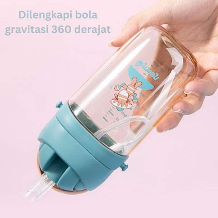 Botol Minum Sedotan Anak Bayi Neomo Training Straw Cup PPSU 380mL