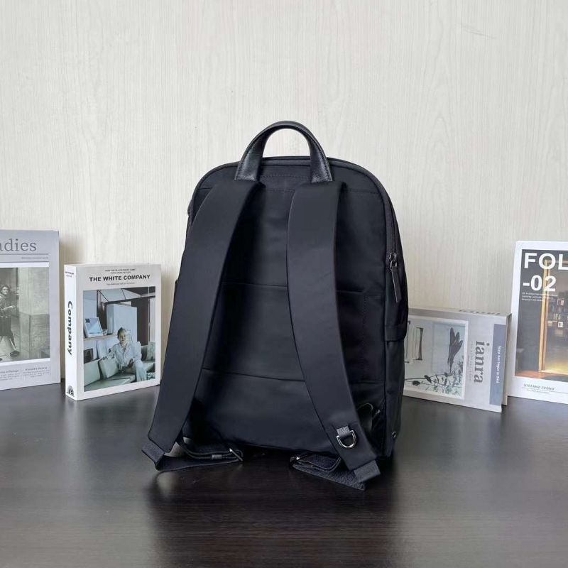 tas tumi voyageur halsey backpack hitam nylon ransel cewek tas laptop new p1shoes