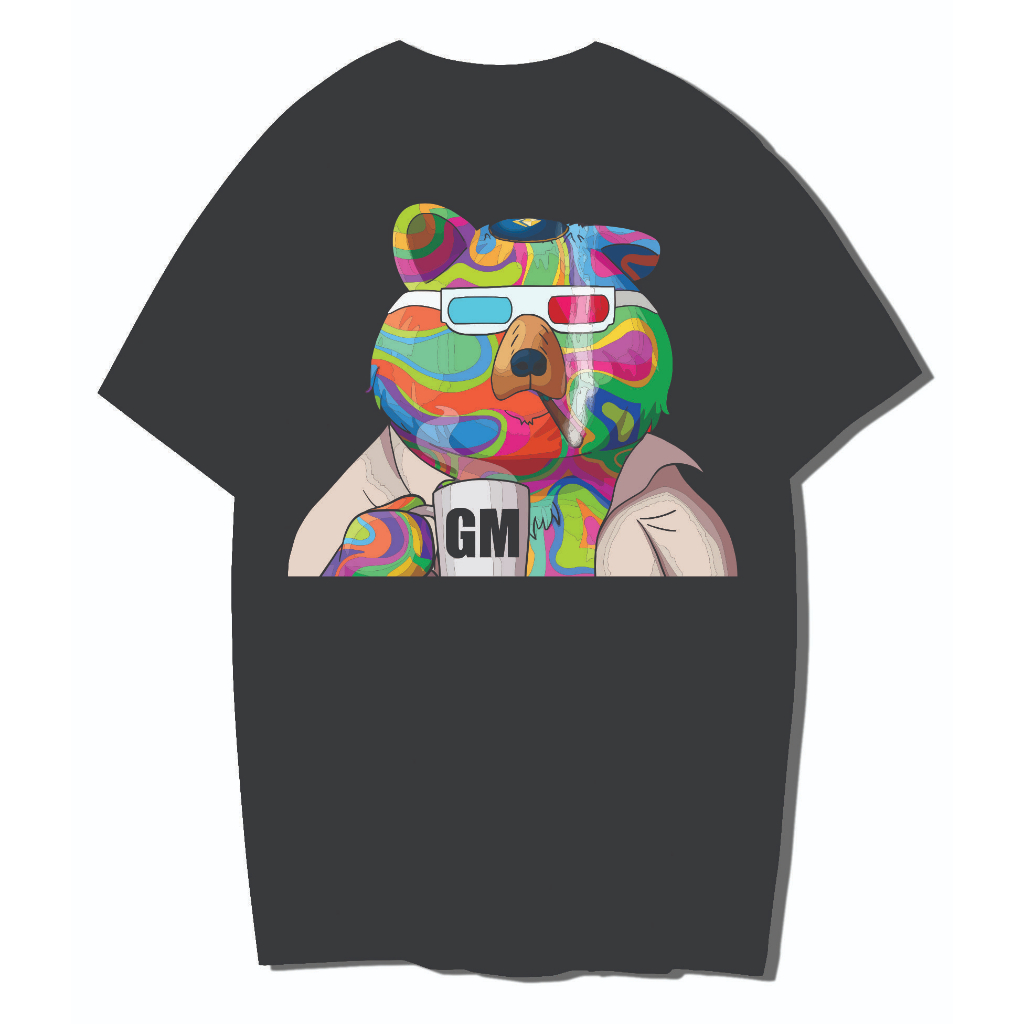 Oblong T-shirt nft BIGBEAR / Kaos Nft BIGBEAR006 Cotton