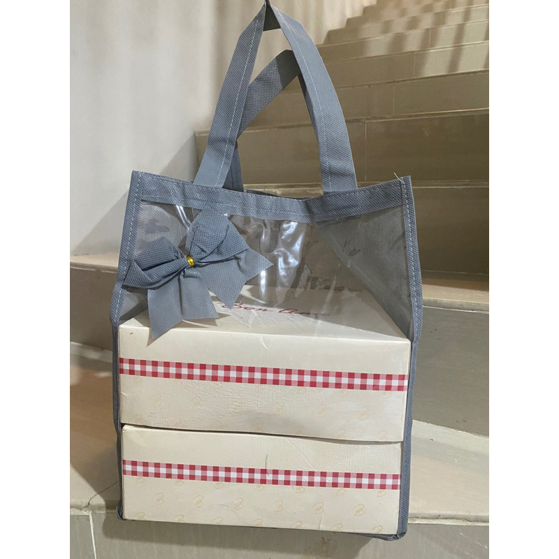 HARGA LUSIN ISI 12 BIJI  -TAS HAJATAN MIKA TEBAL PREMIUM DI KELASNYA 0.25 MM SIZE 22x22x30cm