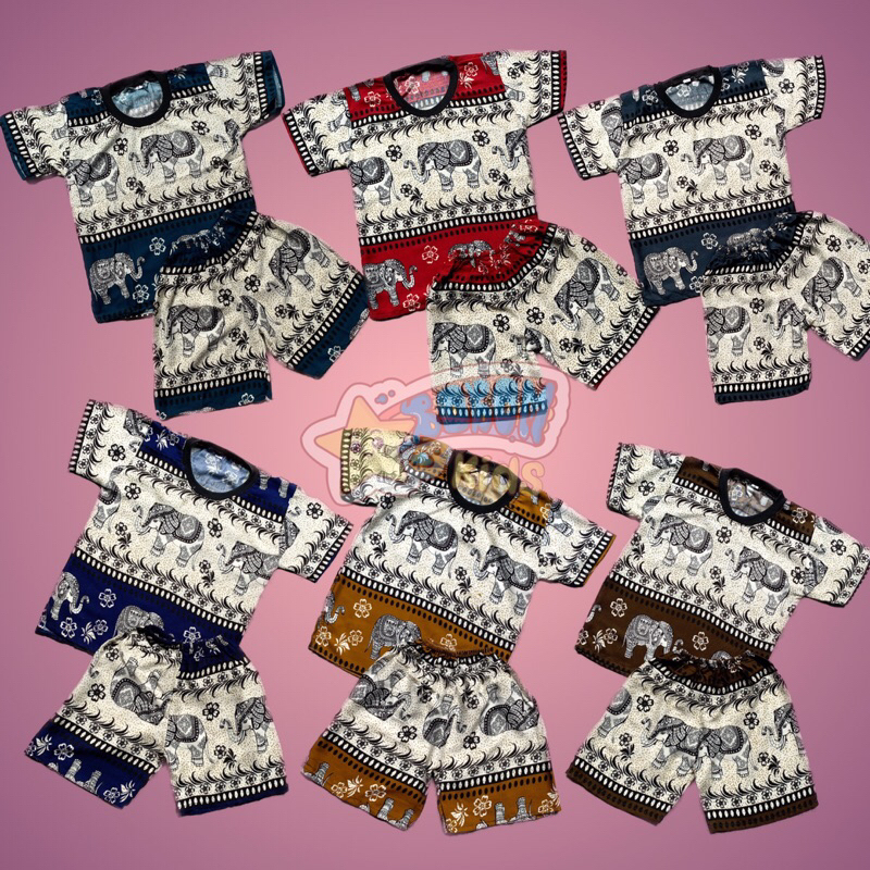 SETELAN ANAK MOTIF GAJAH PANTAI | GROSIR SETELAN ANAK | SETELAN ANAK LAKI LAKI IMPORT | SETELAN BALI