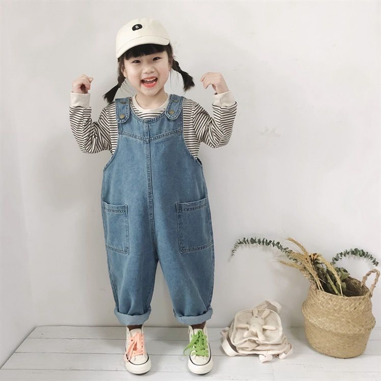 OVERALL OVERSIZE OVERALL UNISEX 2-7 Tahun Overall Anak Jumpsuit Jeans Anak