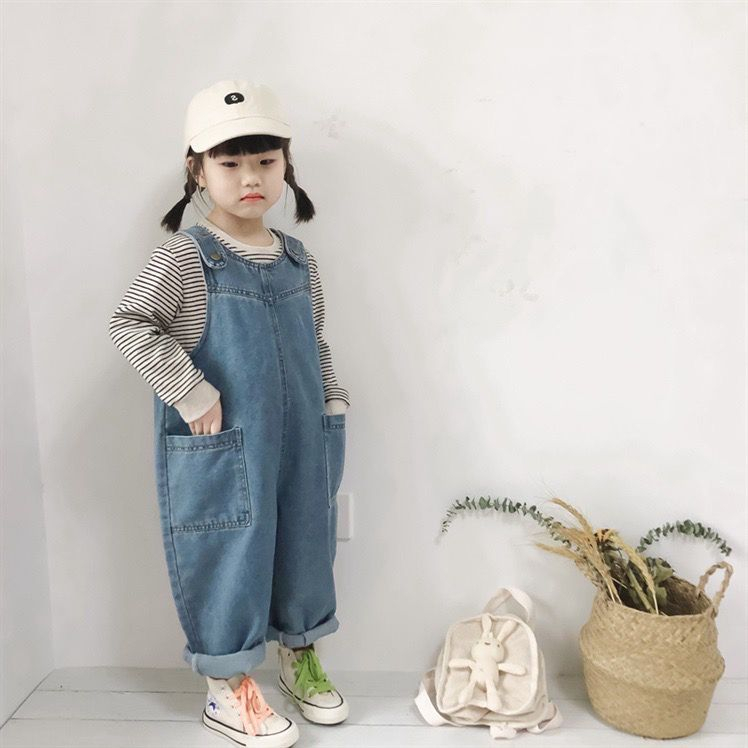 OVERALL OVERSIZE OVERALL UNISEX 2-7 Tahun Overall Anak Jumpsuit Jeans Anak