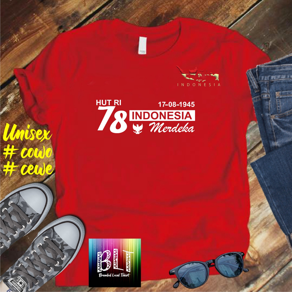 JUMBO Lengan Panjang Kaos Hut 78  RI 17 agustus 1945 kemerdekaan RI KAOS HITS KAOS BANDUNG KAOS MURAH 2023 PAKAIAN PRIA PAKAIAN WANITA TREND KAOS