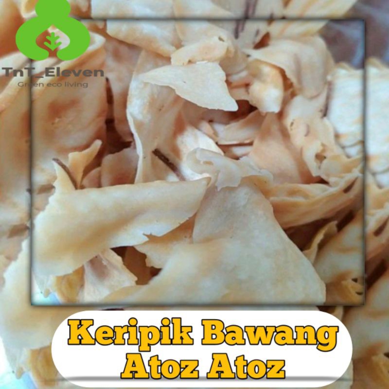 

Keripik bawang Atoz Atoz / Kripik Atos Atos (100gr)