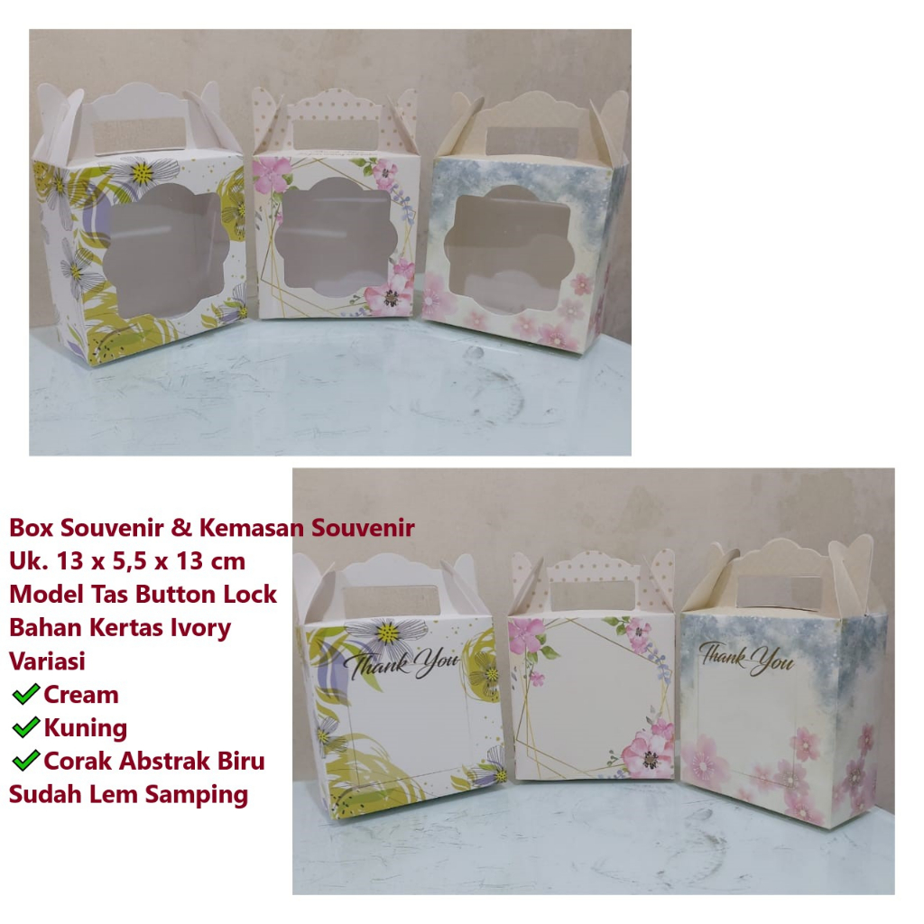 Promo!!! Paperbox Souvenir &amp; Kemasan Souvenir Uk. 13 x 5.5 x 13 cm