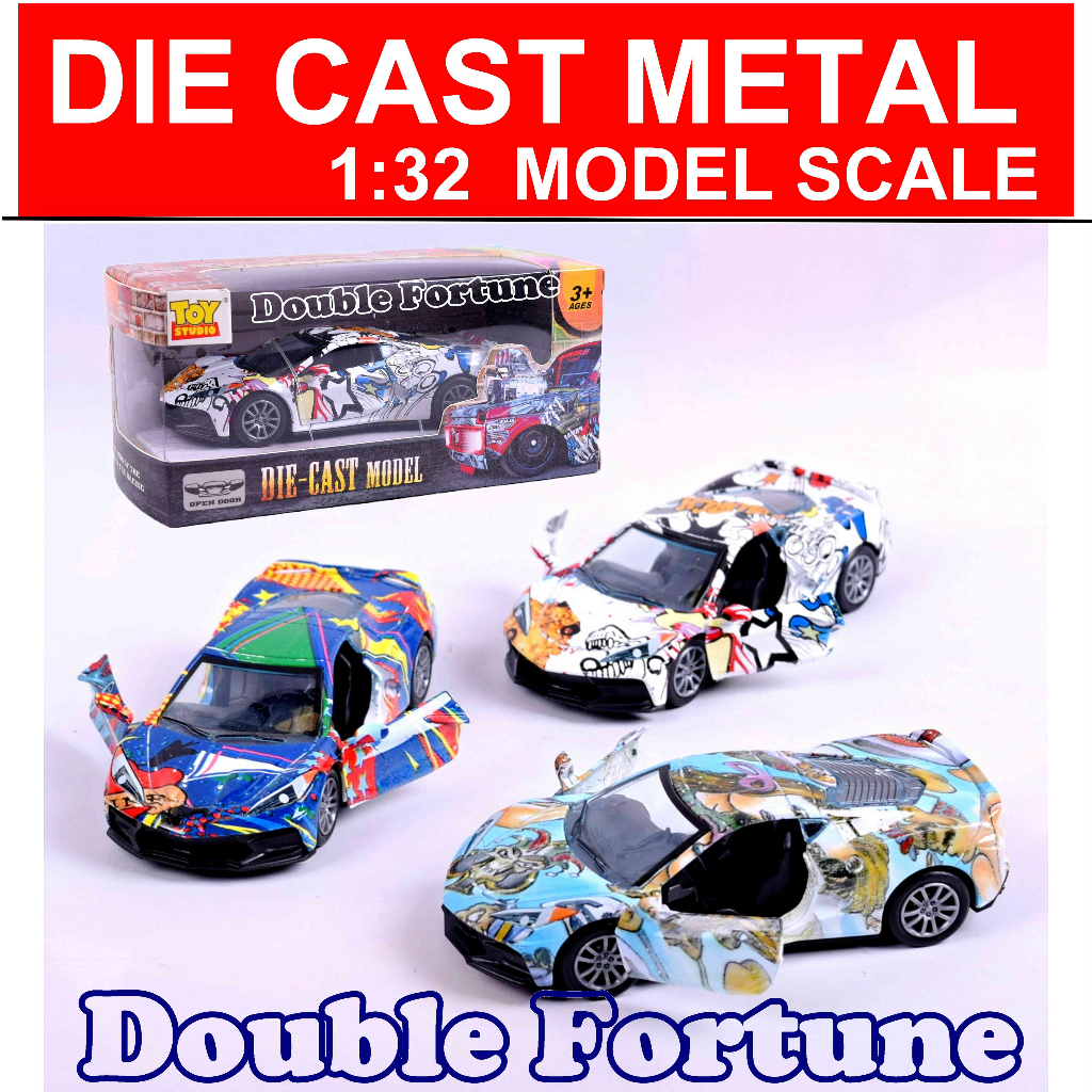 DIE-CAST 1:32  SCALE MODEL CRAZY UNIQUE  CAR TAT0O TOYS COLLECTOR ITEM