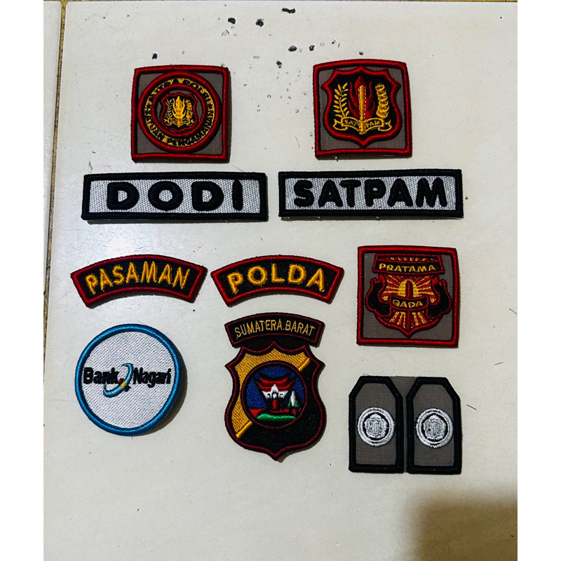 ATRIBUT SATPAM BORDIR TIMBUL