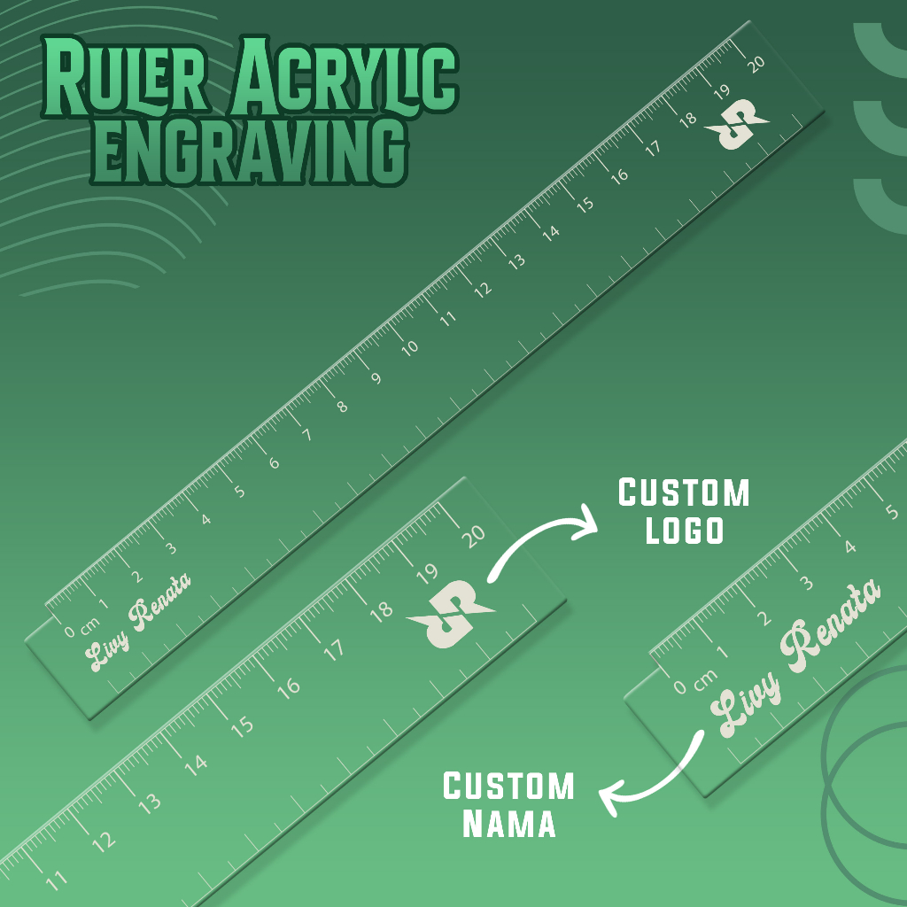 

PENGGARIS ACRYLIC CUSTOM NAMA LOGO GRAFIR / RULER ACRYLIC CUSTOM ENGGRAFING