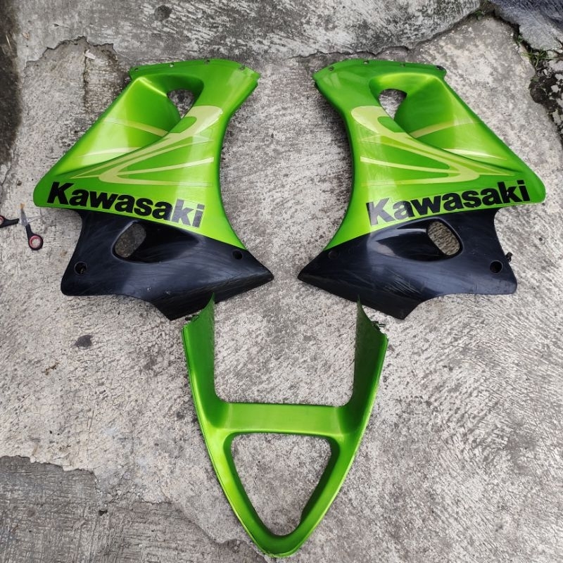 cover dek samping Kawasaki ninja 150 RR old SE original cat striping original