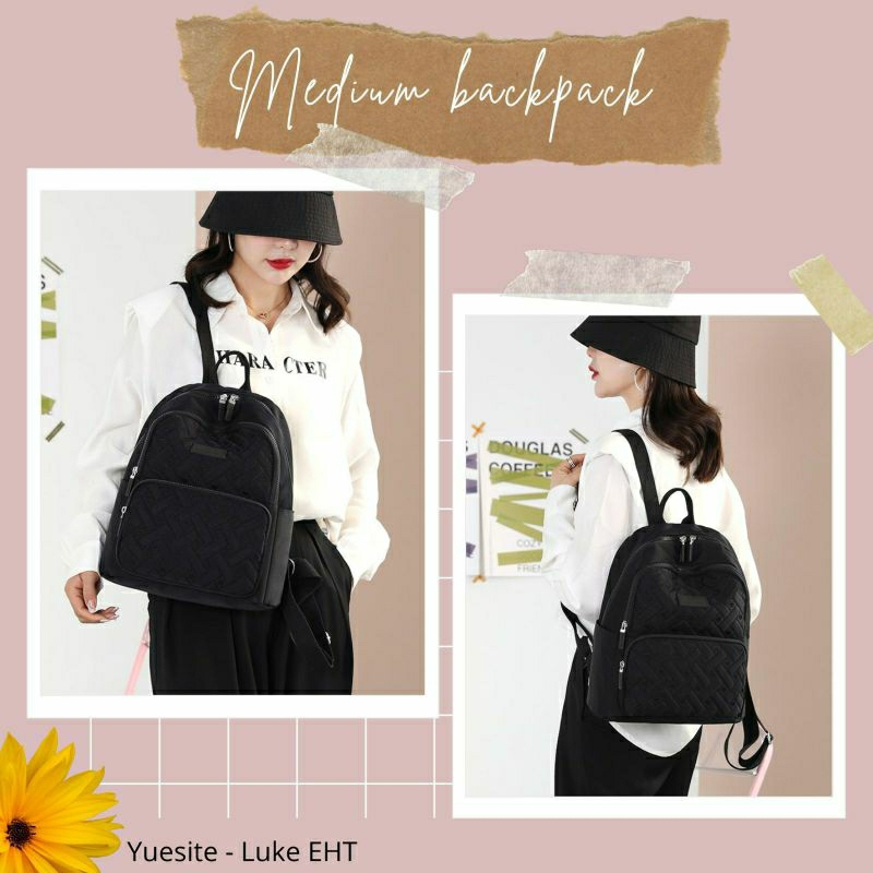 YUESITE LUKE EHT DENGAN BORDIR MEDIUM BACKPACK TAS RANSEL WANITA