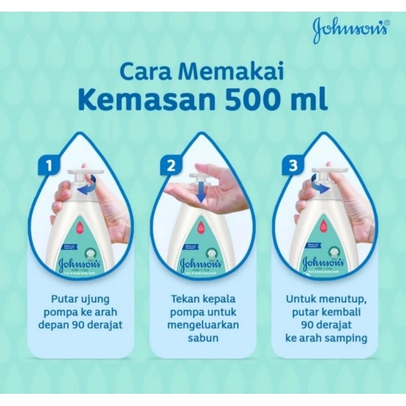 JOHNSON'S Baby Lotion Milk + Rice 500ml Pump