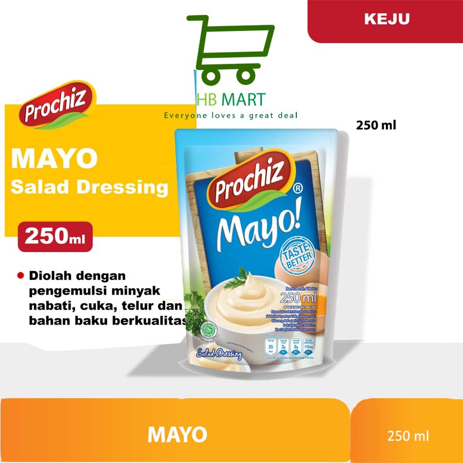 

Prochiz Mayo Salad Dressing 250 ml