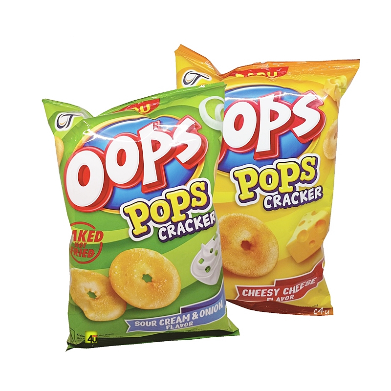 

Oops POPS Crackers - Crispy Tasty Biscuit - 80 gr BESAR