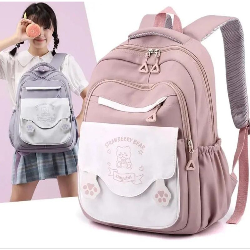 Tas Ransel Anak Perempuan Tas Punggung Backpack Sekolah SD SMP Kapasitas Besar Mode Korea Lucu imut Tas Ransel Anak Wanita Ransel Sekolah Tas Ransel Tas Mode Korea Ransel Anak Tas Anak
