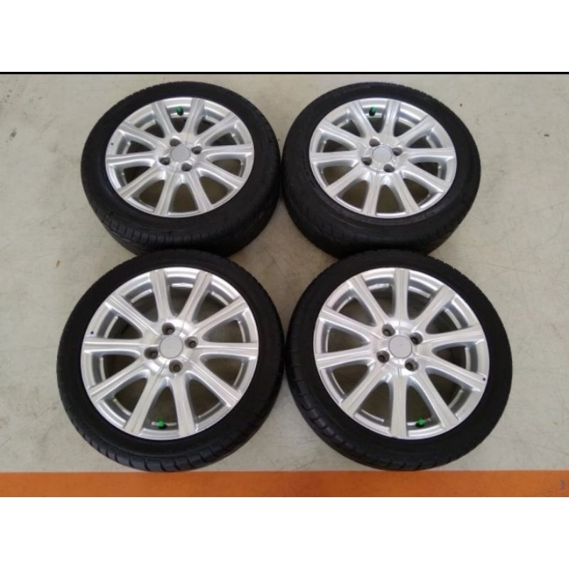 velg jazz rs ge8 r16 copotan mobil honda  ring 16 dan ban seken copotan Bridgestone turanza