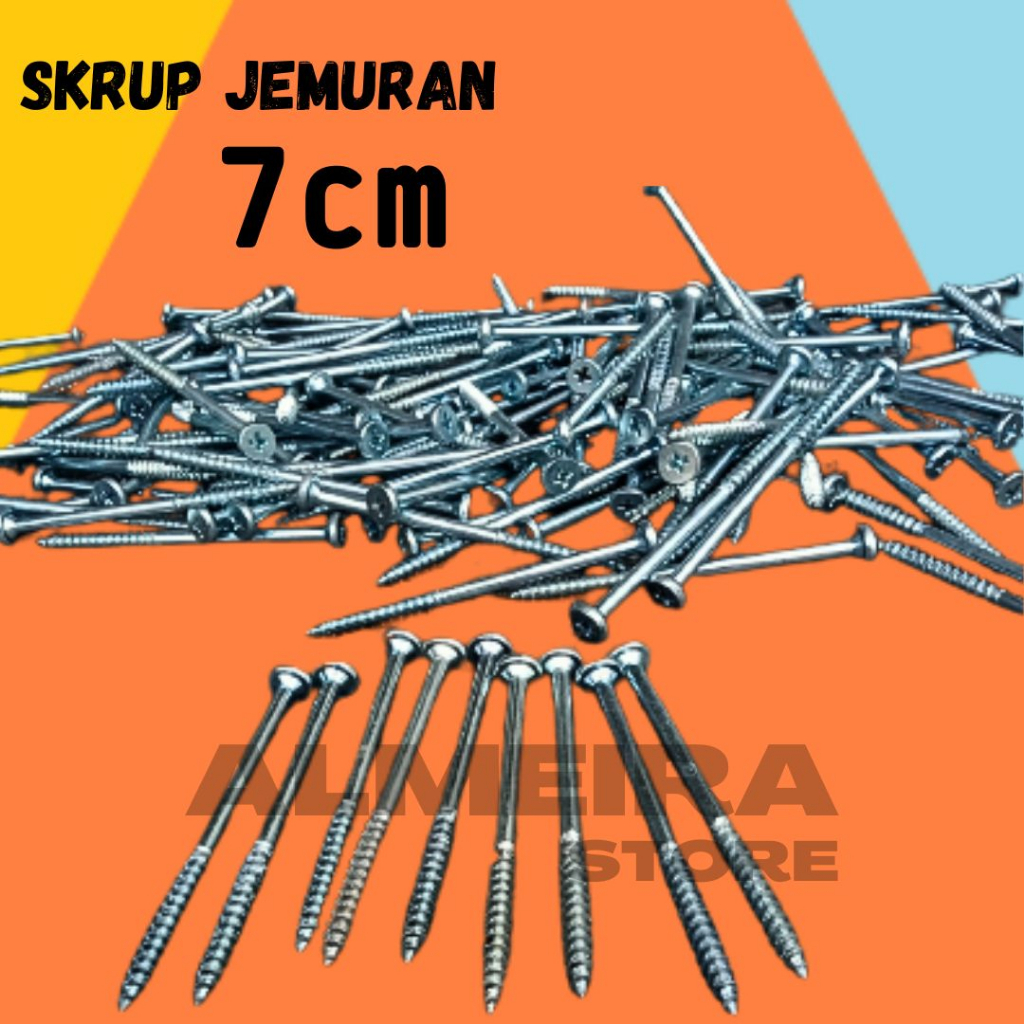 50 biji Skrup jemuran lipat aluminium,jemuran stainless jumbo,jemuran handuk