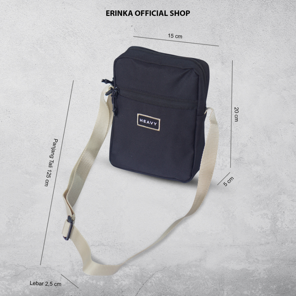 [HEAVY.BAG] SLINGBAG ORIGINAL HEAVY. TAS SELEMPANG . SLINGBAG HEAVY . TAS PRIA HEAVY . SLINGBAG MINI