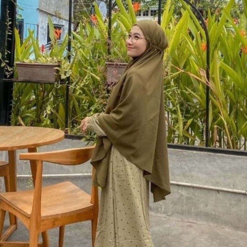 Bergo Crinkle Airflow Jumbo XXL / Jilbab Bergo Crinkle Airflow / Kerudung Bergo