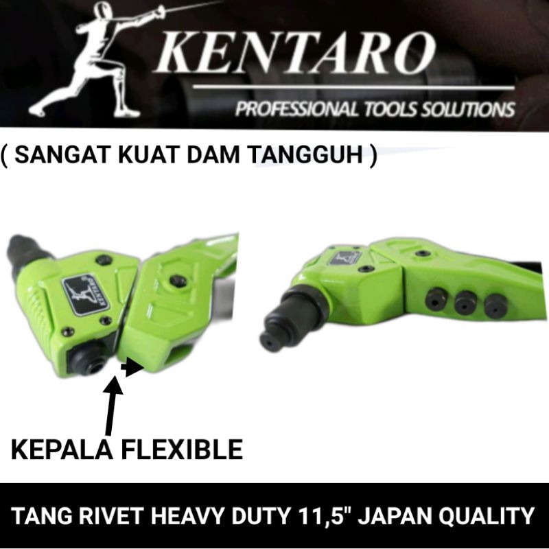 tang rivet kentaro 11.5&quot; kepala flexible heavy duty ( garansi 1bulan) Kentaro Japan quality