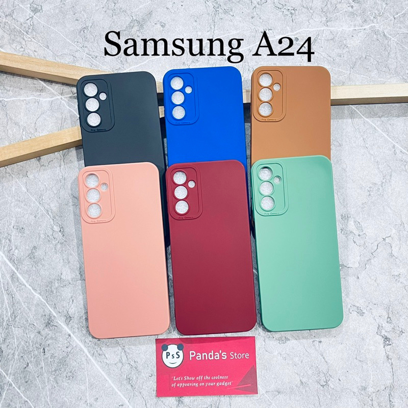 Softcase Pro Camera Samsung A24 Candy Case Full Color 3D Silikon TPU