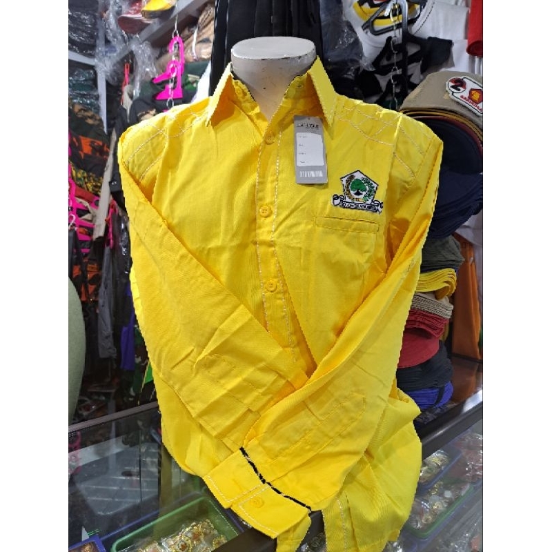 kemeja golkar panjang