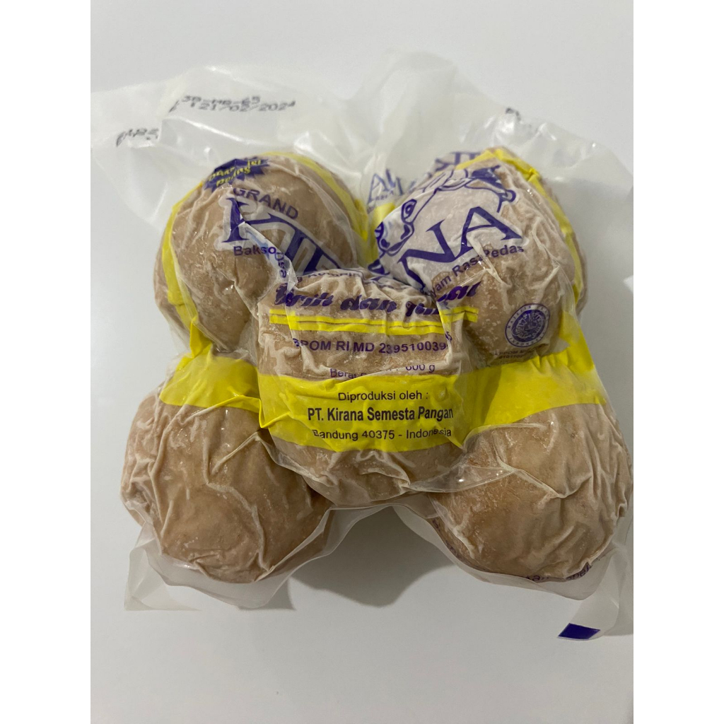 

Kirana Bakso Mercon 600 gr isi 5 dan 10