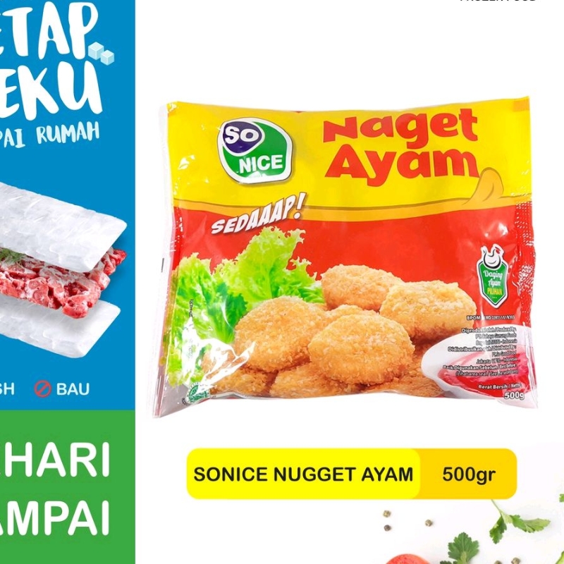 

Chicken Nugget SoNice Naget Ayam 250 500 Gr Frozen Food