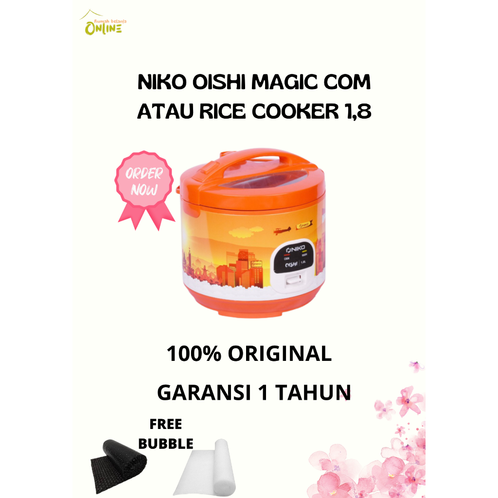 NIKO OISHI MAGIC COM ATAU RICE COOKER 1,8 NEW PRODUK!!!